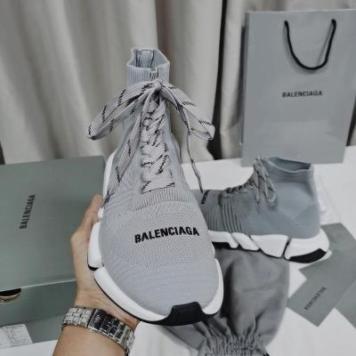 wholesale quality balenciaga speed 2.0 grey white black